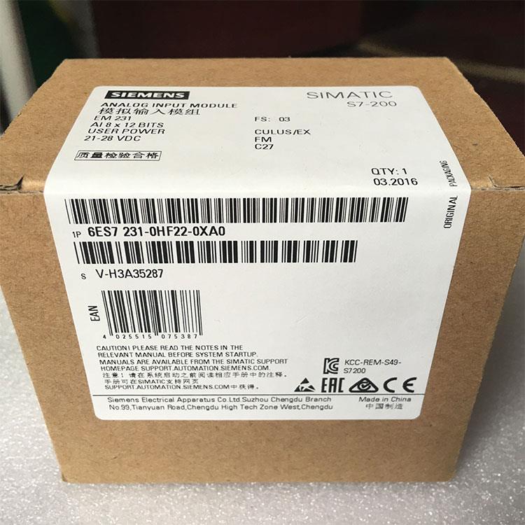 Siemens 6ES7231-0HF22-0XA0 O S7-200 analog input module EM 231