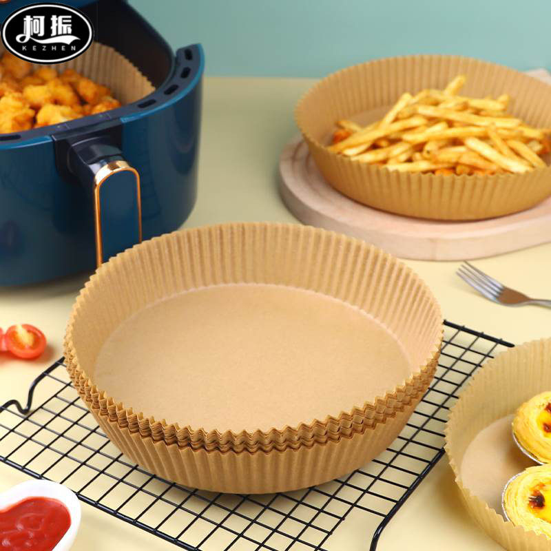 Air fryer special paper large paper tape food grade oil absorbent paper household baking round pad paper food silicone oil paper