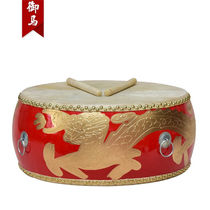 MiMa (YUMA) 18 inch dragon drum gong drum bull leather big drum China red drum children perform dragon drum hall drum
