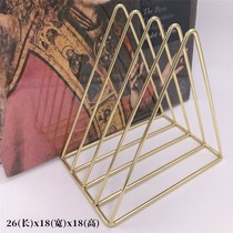 Vinyl record stand display rack storage rack LPCD rack iron retro Nordic style desktop magazine ins style