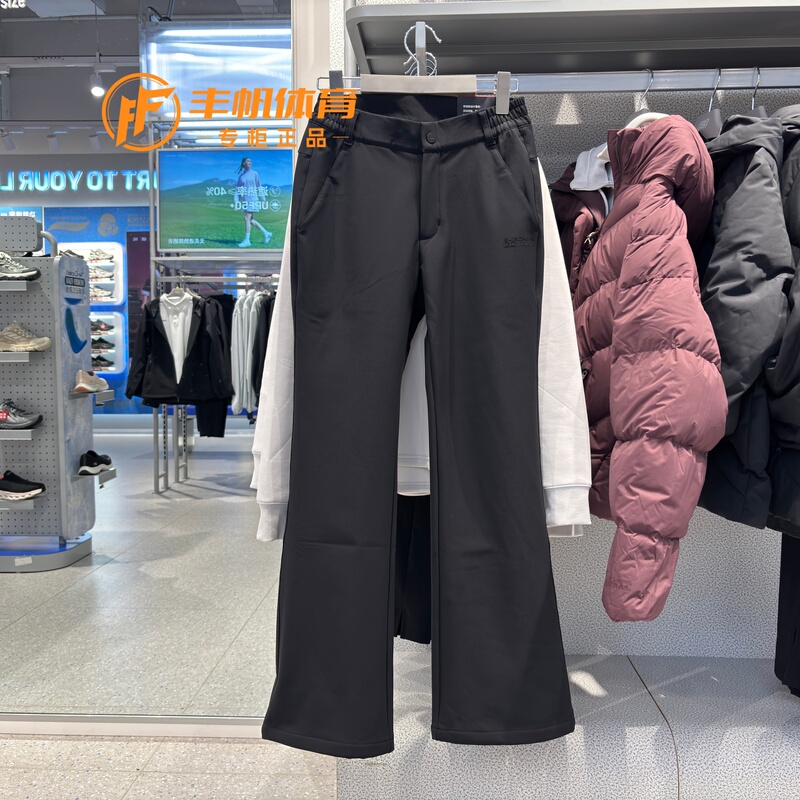 Skechers 2026 New Women's Fleece-Lined Comfortable Slim-Fit Flared Casual Woven Sports Pants P426W059 Skechers 2026 New Women's Fleece-Lined Comfortable Slim-Fit Flared Casual Woven Sports Pants P426W059