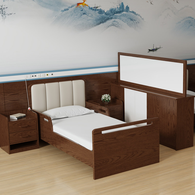Custom-built nursing home Old age Single beds Old bed Recuperation Center Nursing Home Care Sanatorium Single Self-Care Bed Furniture-Taobao