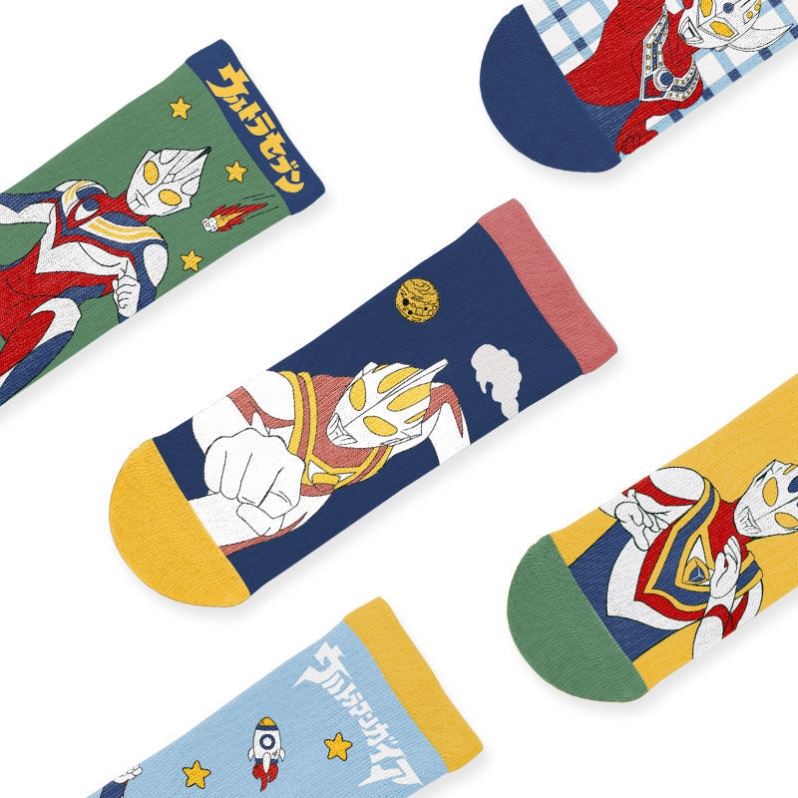 Child Male Socks Cartoon Ottman Boy Pure Cotton Socks Spring Autumn Winter Toddler Kids Mid-barrel Socks