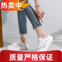 Camel stepping on feces pregnant womens Baotou half slippers womens summer 2024 new style hollow mesh single shoes without heel