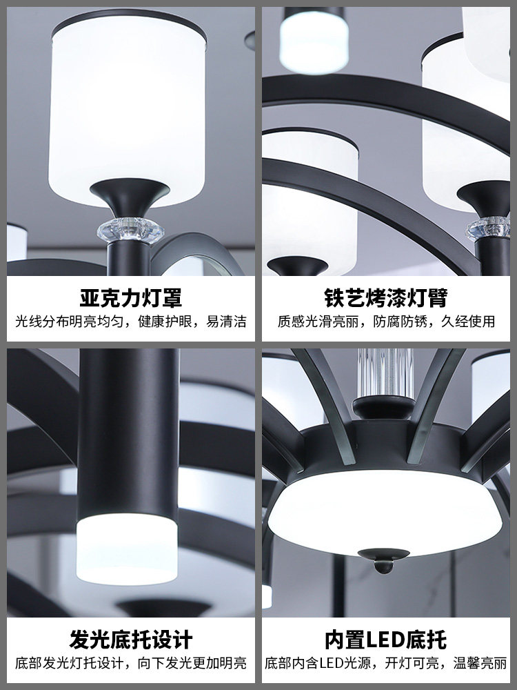 Living Room Main Light, Modern, Simple and Elegant, 2025 New Model, Internet-Famous, Light Luxury, Bedroom with a Sense of Sophistication, Chinese-Style Dining Room Chandelier