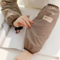 Fashion classic plaid sleeve men and women sleeve loose anti-dirty wear-resistant adult autumn and winter housework cleaning anti-fouling sleeve