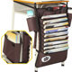 Top thick version large capacity desk student hanging book bag junior high school and high school book storage bag desk book stand hanging book bag