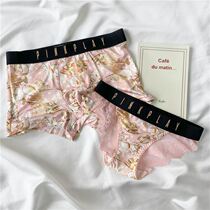 2 dress lovers underwear day tying sexy one man and one womans back lace comfortable and breathable couples double suit