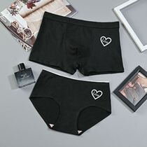 Couples underwear pure cotton breathable men and women new personality sweet and beautiful system light extravagant pulpit One man and one woman mid-waist upscale