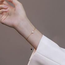 S925 sterling silver simple love bracelet womens niche design light luxury temperament bracelet high-end new peach heart bracelet