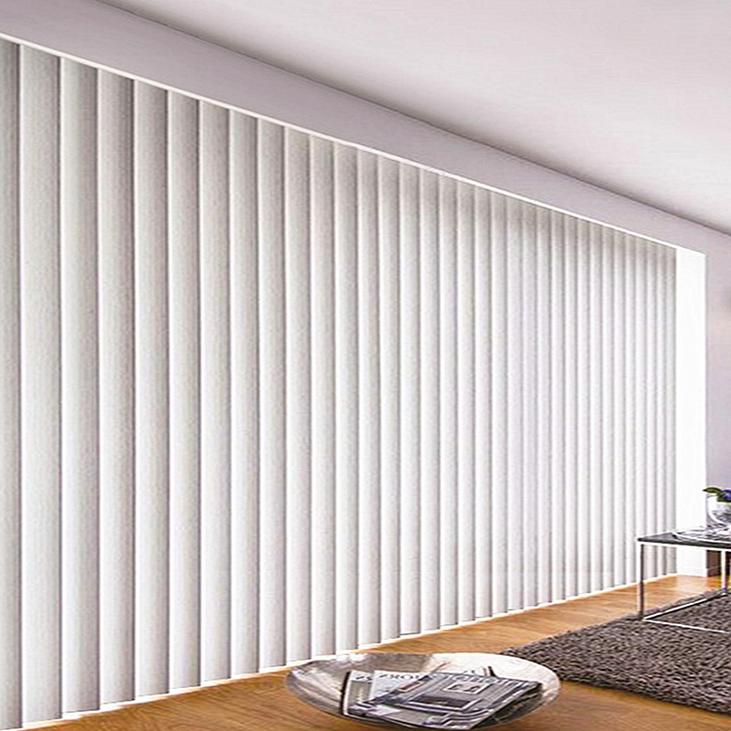 Waterproof imitation wood grain vertical blinds partition sunshade shading PVC mildew-proof balcony kitchen living room office