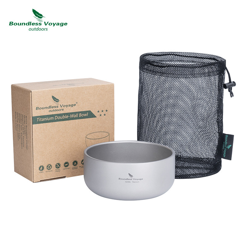 Двуслойная миска из чистого титана Boundless Voyage
