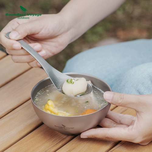 Двухэтажная портативная посуда для кемпинга, супница, защита от ожогов, 260 мл