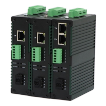 Gigabit network plus serial port data optical transceiver 485 422 422 232 switching multi-service optical fiber transceiver