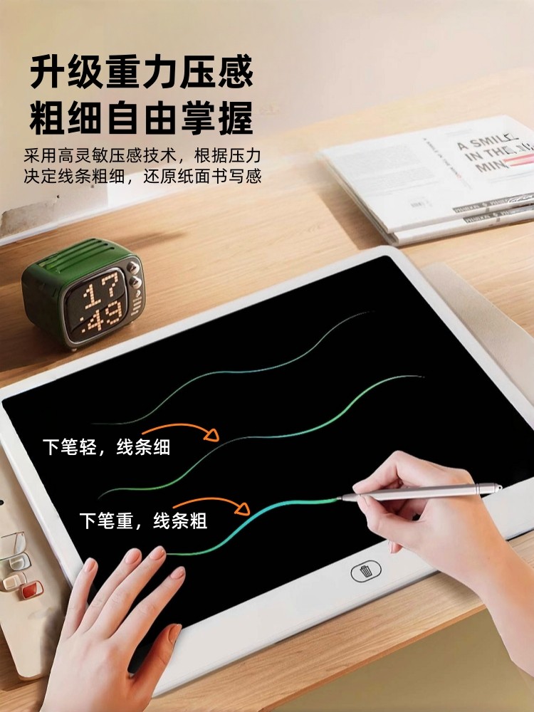 Children's Lcd Drawing Board Baby's Home Handwriting Board Graffiti Small Blackboard Electronic Writing Board Colorful Learning Toy