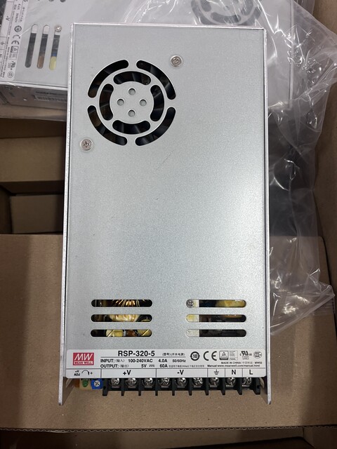 RSP-320-5 switching power supply 5V60A, condition more than 90% new, rechargeable, guaranteed to be authentic, packed in carton