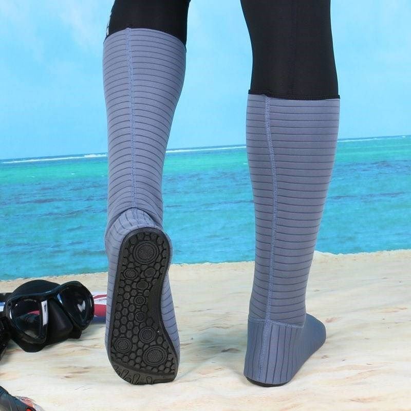 Lower field Transplanting Socks Water Shoes Beach Coating Catch-up Sea Defense Cutting Special Shoes Long Cylinder Non-slip Beach Socks Anti-Sand Foot Sleeve-Taobao