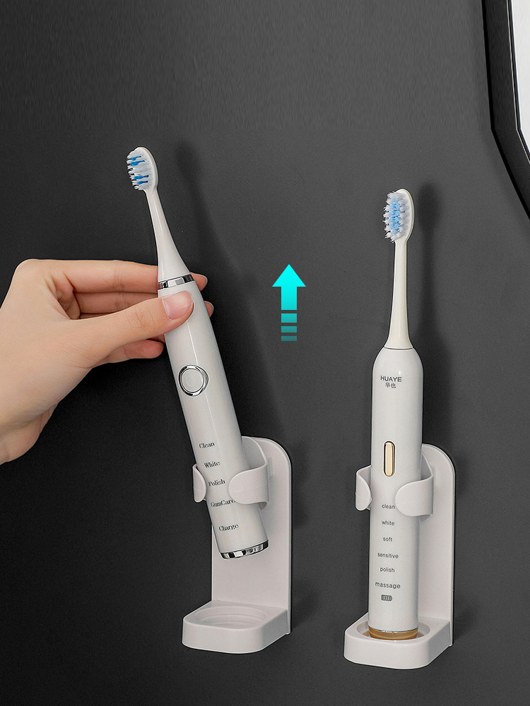 Electric toothbrush shelve free of punching toothbrush holder placement bracket wall-mounted 2 people toothbrush seat entrusted with toothbrush deity