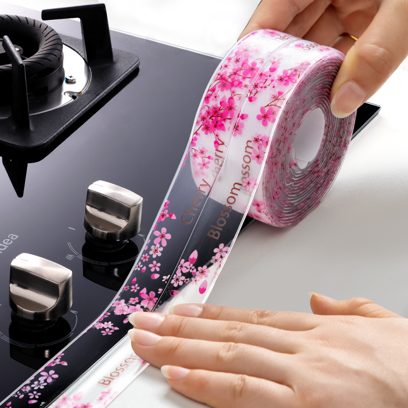 Kitchen waterproof tape tape waterproof kitchen slot label bathroom pool crevice sealing strip