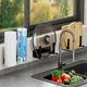 Pot lid without punching wall-mounted rack o chopping board rack placing artifact chopping board on kitchen wall