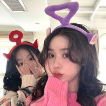 Skyline baby hair hoop washing face male girl cute and creative head decoration Minnie salted fish to blame 100 hitch Liu Haitou hoop