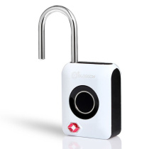 Plum blossom BLOSSOM padlock fingerprint lock password lock luggage lock gym cabinet lock suitcase small lock white finger