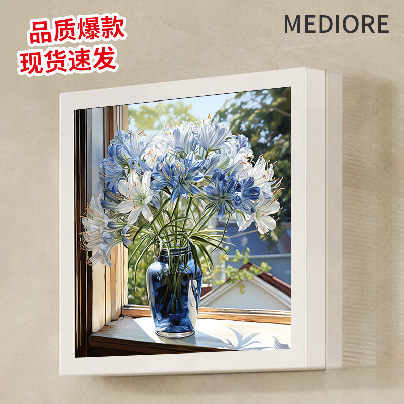 高級バスルーム壁画収納キャビネット、入浴用、衣類収納キャビネット折りたたみラック、防水、パンチフリー