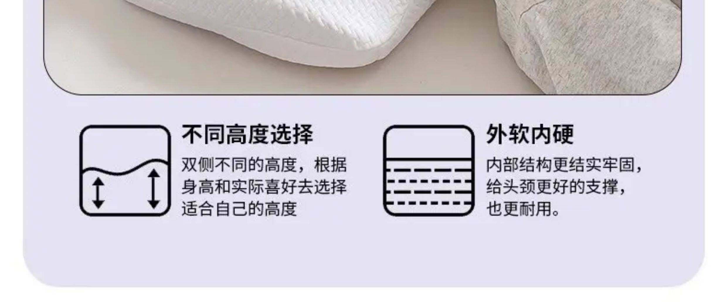 Подушка 亚马逊蝶形记忆枕慢回弹记忆棉枕头不塌护颈枕成人颈椎枕