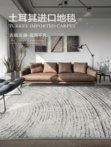 Turkey imports Nordic Living room Carpet resistant to dirty grey modern minimalist light extravagant and luxurious bedroom floor mat