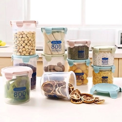 Kitchen sealed jars, grain storage jars, home snack food storage boxes, storage jars
