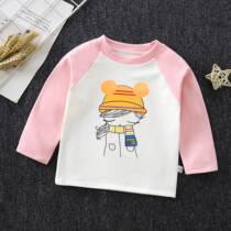 Childrens clothing autumn new Develvet warm single blouse for men and women small and medium childrens clothes baby toddles hooded sweatshirt