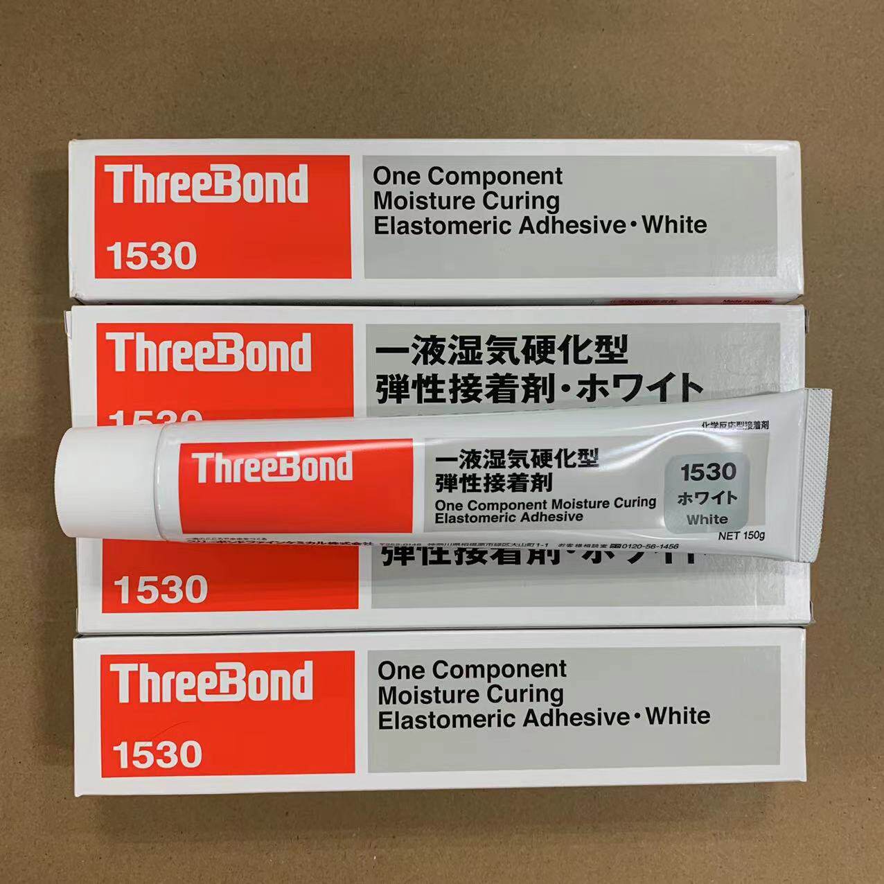 三键TB1530无溶剂单组分湿气硬化型弹性粘合剂THREEBOND胶 透明
