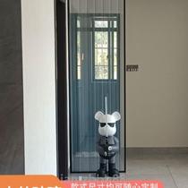 Laminated living room entrance partition custom tempered door extremely narrow} glass screen double layer art laminated wire glass