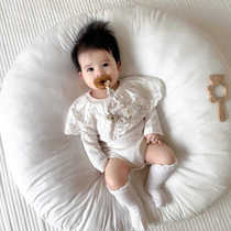 Ins style flower infant pacifier chain small daisy fabric teether pacifier chain baby pacifier anti-lost rope