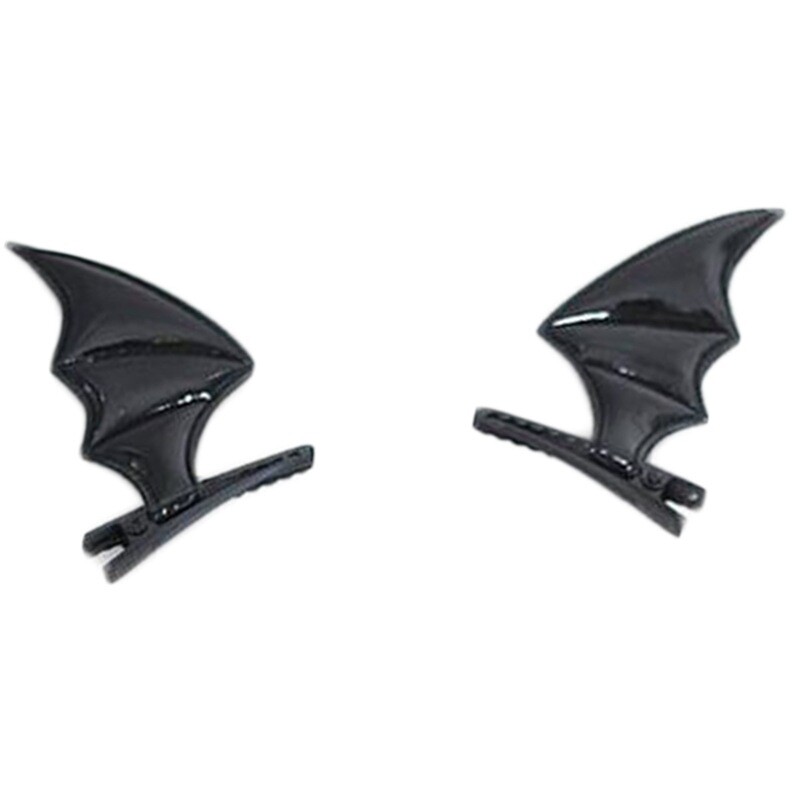 Cosplay quirky accessories, party dark decorations, makeup, devil hair clips, Lolita bats