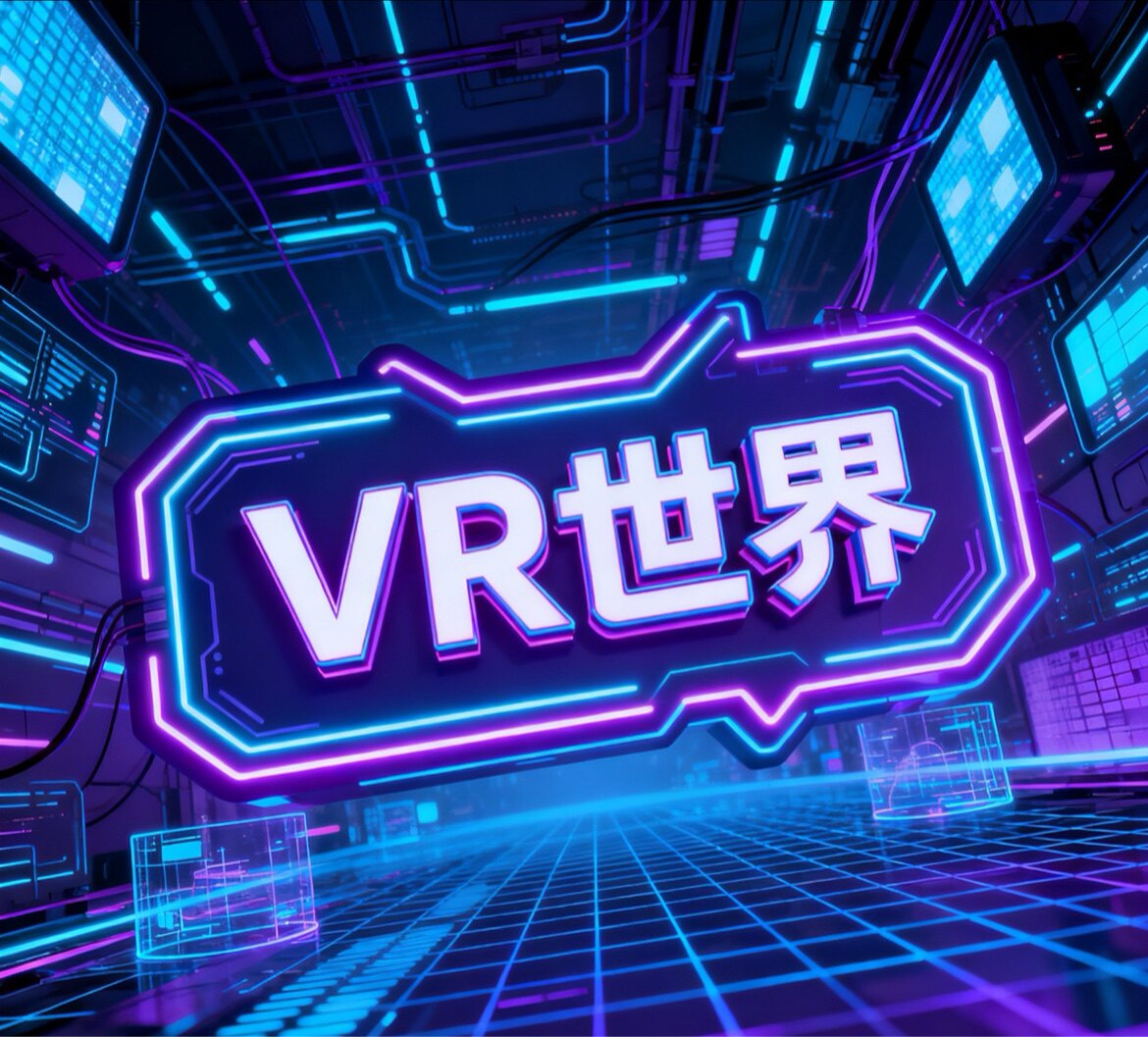 VR世界1的LOGO