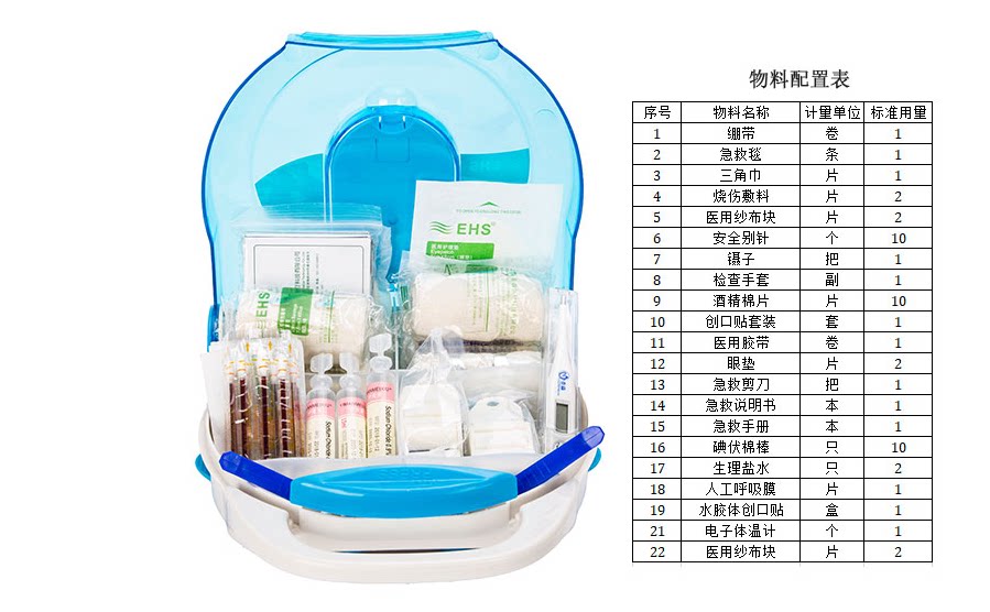 AK-I麦森EHS怡康AED款急救箱手提式急救箱