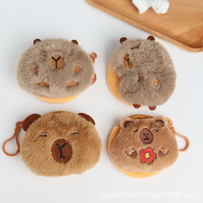New Capybara Plush Coin Purse, Capybara Bag Pendant, Earphone Bag, Storage Bag, Keychain Gift for Men and Women New Capybara Plush Coin Purse, Capybara Bag Pendant, Earphone Bag, Storage Bag, Keychain Gift for Men and Women