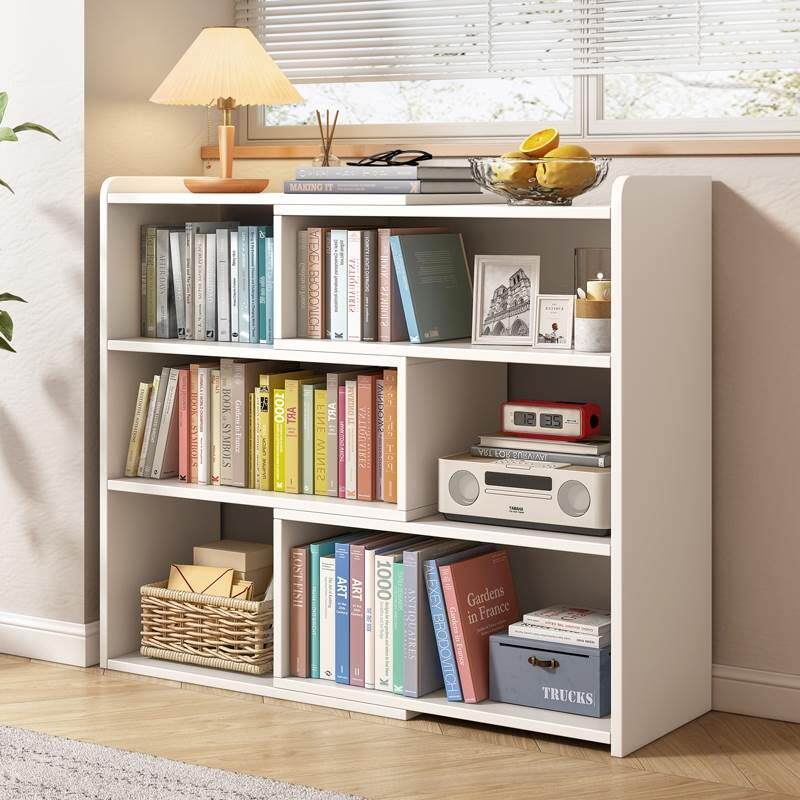 Wall shelf book easy shelf cabinet floor storage simple storage rack simple multi-layer grid book shelf student D6yMcEj