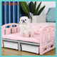 Dog Bed, Pet Bed, Suitable for All Seasons, Removable and Washable, Small and Medium-Sized Dog Bed, Cat Bed, Off-The-Ground, Summer Dog Supplies