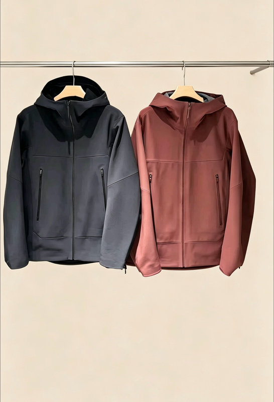 26S Men's Water-Repellent Fleece-Lined Hooded Softshell Jacket