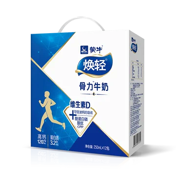 蒙牛焕轻高钙CPP牛奶250ml*12盒