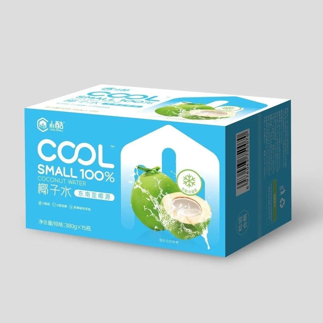 Xiaoku Coconut Water 380ml Non-Concentrated, Zero-Fat, Natural Coconut Green Pure Coconut Juice, Suitable for Pregnant Women, Summer Drink