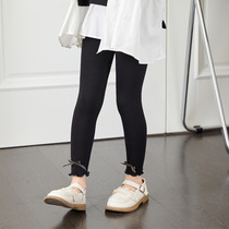 4 types of bottoming styles casual long Korean outer trousers baby pants thin 202 spring and summer new casual pants version cotton girls