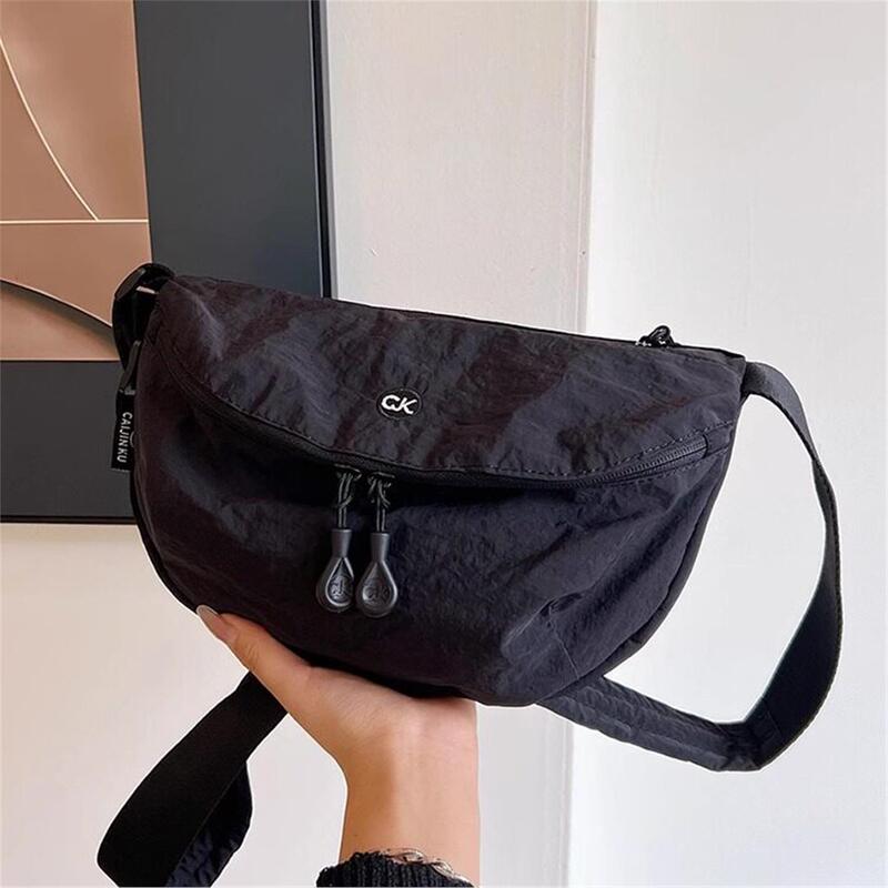 Japanese-Style Ultra-Light Waterproof Oxford Cloth Bag, Unisex Versatile Shoulder Crossbody Bag, Nylon Lightweight Large-Capacity Dumpling Bag, Genuine Product