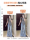 150 Small Washed Slightly Flared Soft Jeans Women's 2026 Summer New Style Loose Wide Leg High Flare Pants