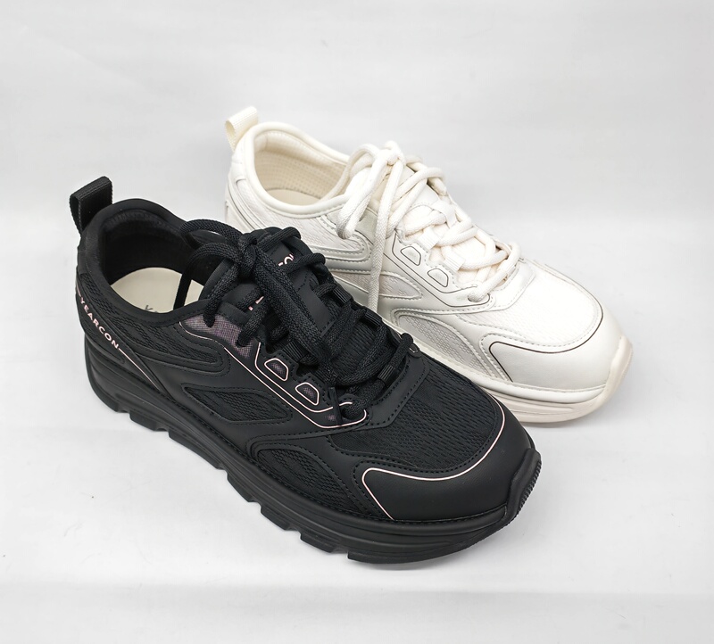 Yierkang Women's Shoes 2026 New Model Fly-Knit Soft Sole Non-Slip Lightweight Casual Shoes Fashionable Lace-Up 6481Zd48115U