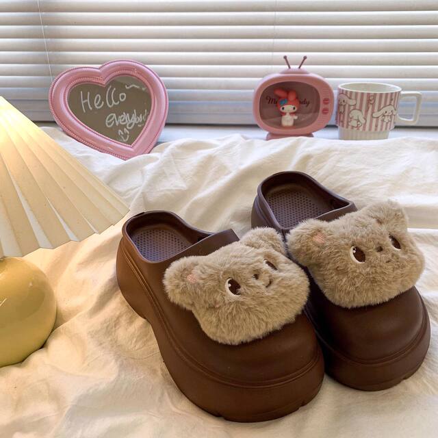 Cartoon Cat Cute Soft-Soled Sandals for Women, Outdoor Wear, 2025 Summer New Style, Non-Slip Slip-On Beach Clogs