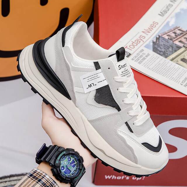 Brand Shoes and Clothing, South China Warehouse, Men's Shoes, Breathable Sports Shoes from Wenzhou, Zhejiang, Running Casual Shoes, Men's Models, 2025 New Models