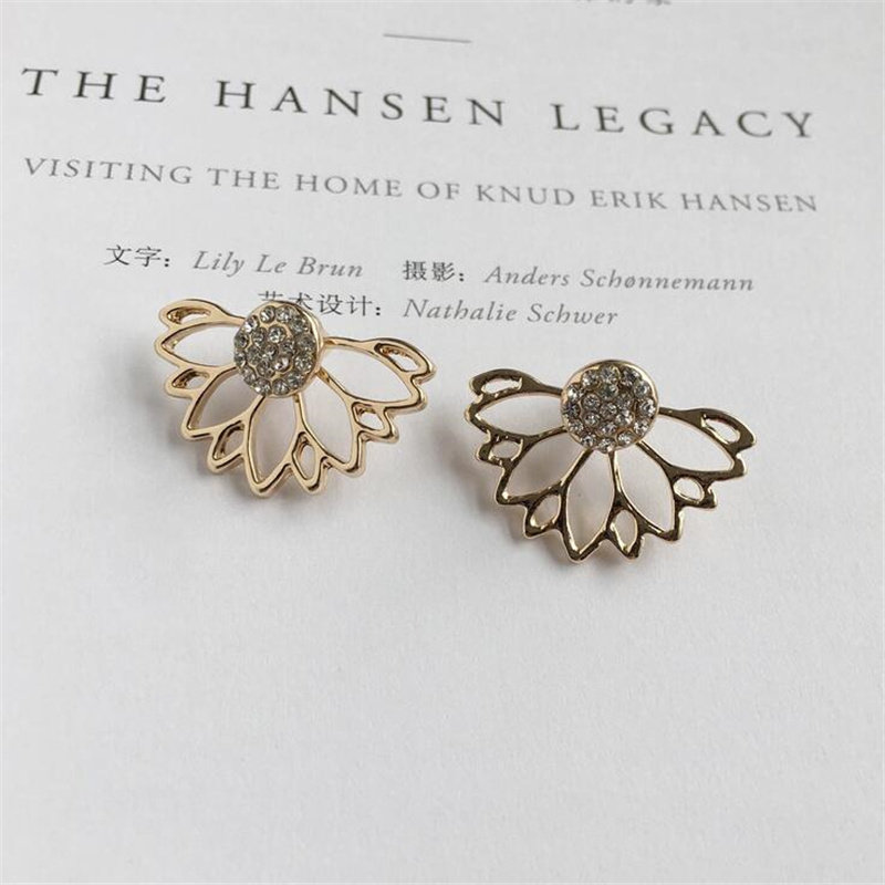 Серьги 2020 new crystal flower drop earrings for women fashion jewe